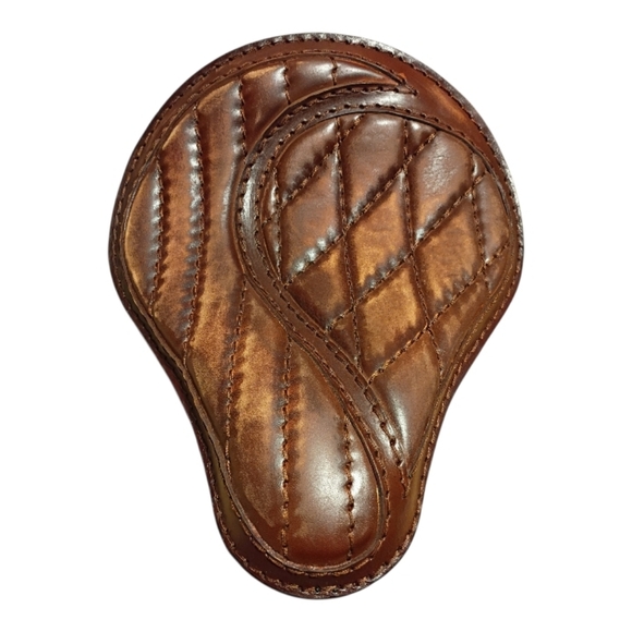 NWOT Handmade leather motorcycle seat from Alex Leather Craft.